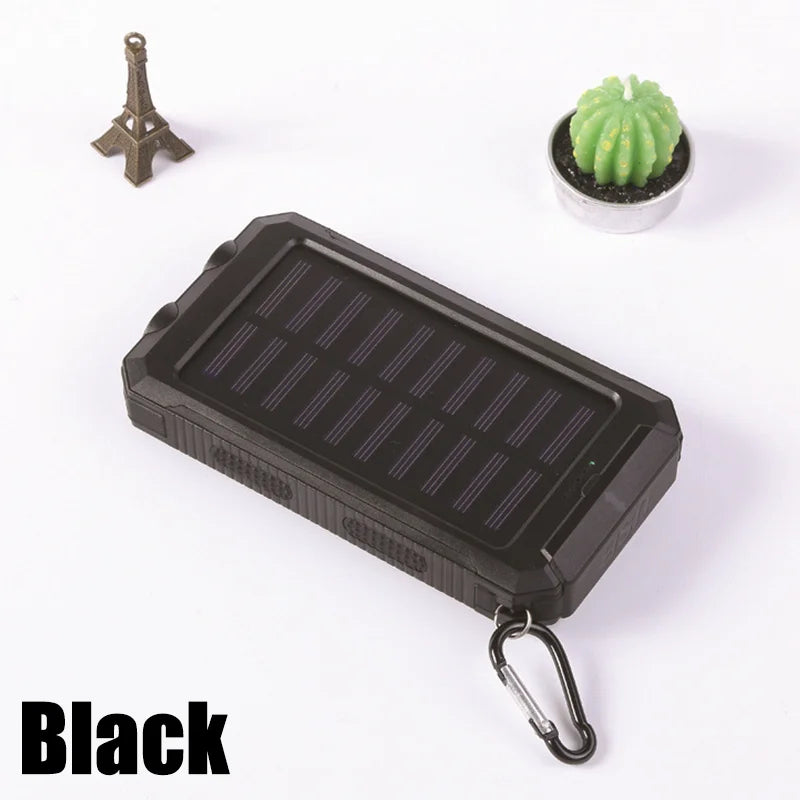 Solar Power Bank with LED Light